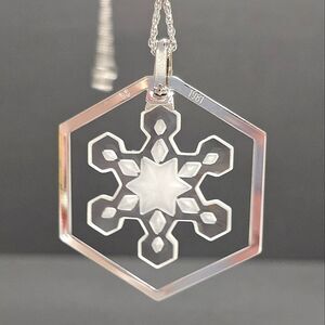 Swarovski Crystal Christmas 1981 Snowflake Pendant Ornament 1st Edition